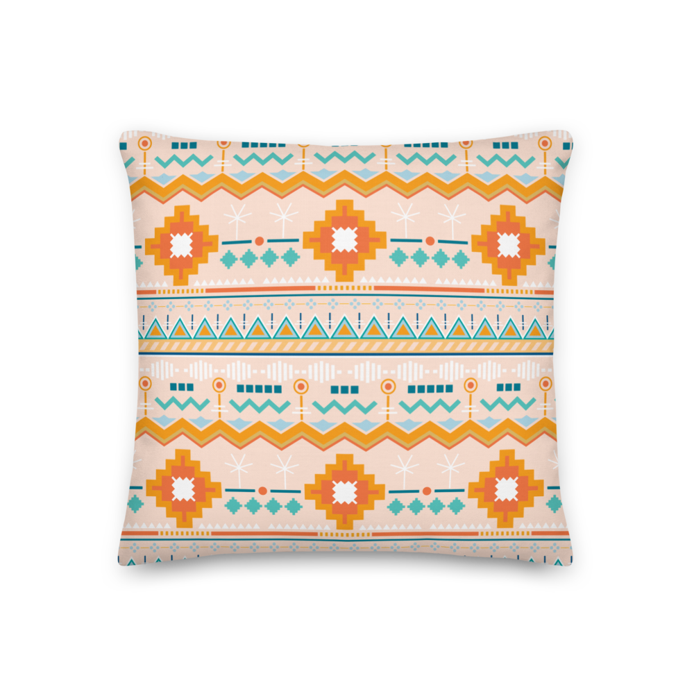 18″×18″ Traditional Pattern 02 Premium Pillow by Design Express