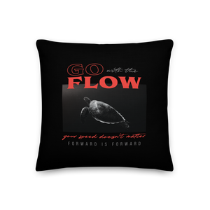 18″×18″ Go with the Flow Premium Square Pillow by Design Express