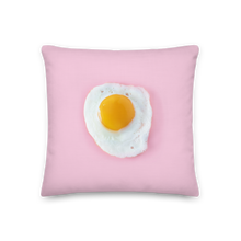 18″×18″ Pink Eggs Premium Square Pillow by Design Express