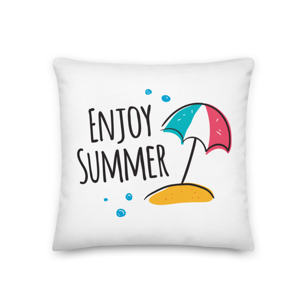 18″×18″ Enjoy Summer Premium Pillow by Design Express