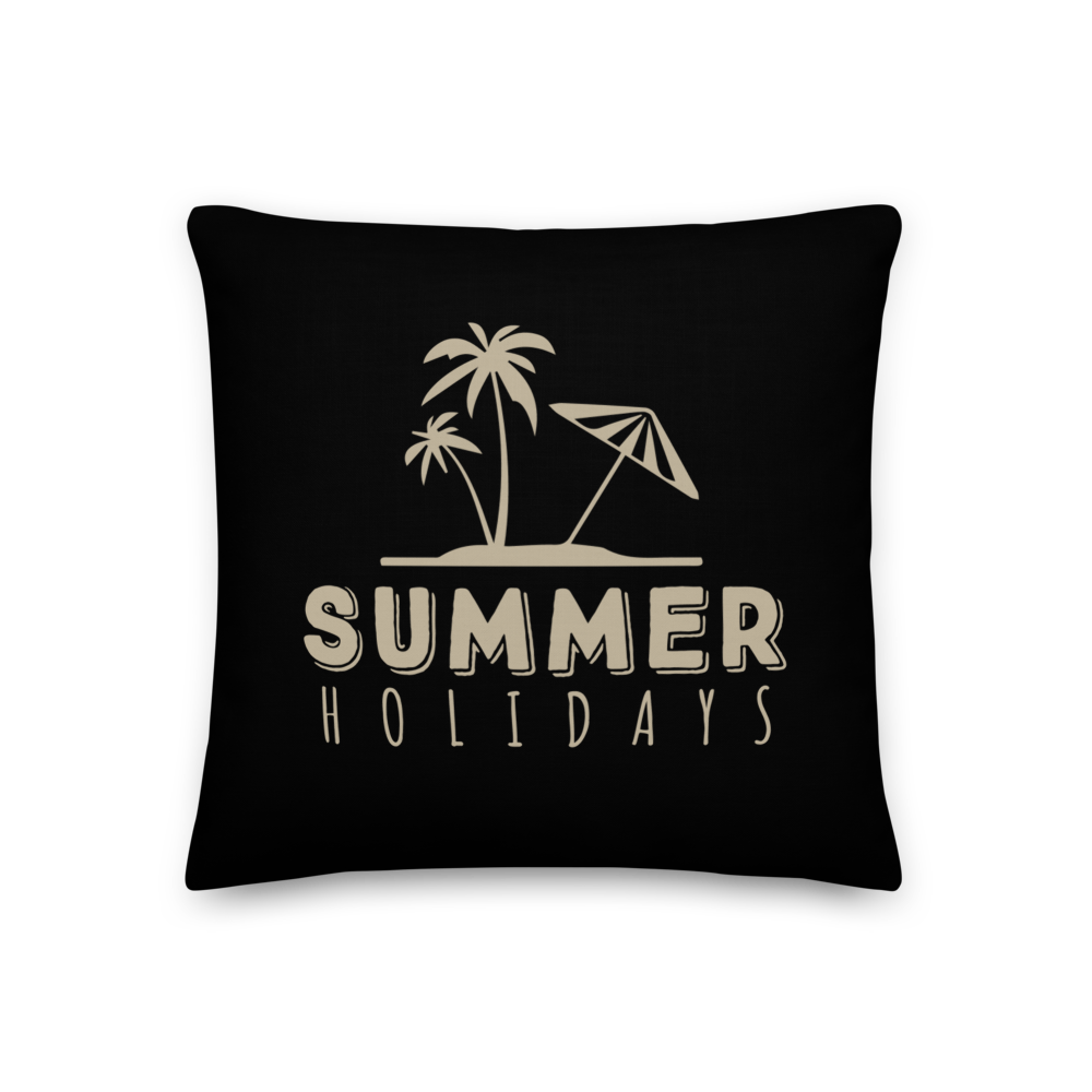 18″×18″ Summer Holidays Beach Premium Pillow by Design Express