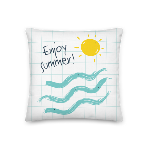 18″×18″ Enjoy Sun Summer Premium Pillow by Design Express