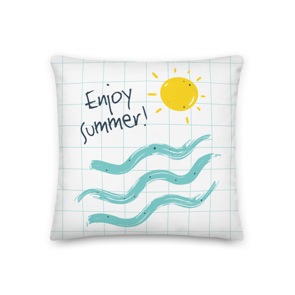 18″×18″ Enjoy Sun Summer Premium Pillow by Design Express