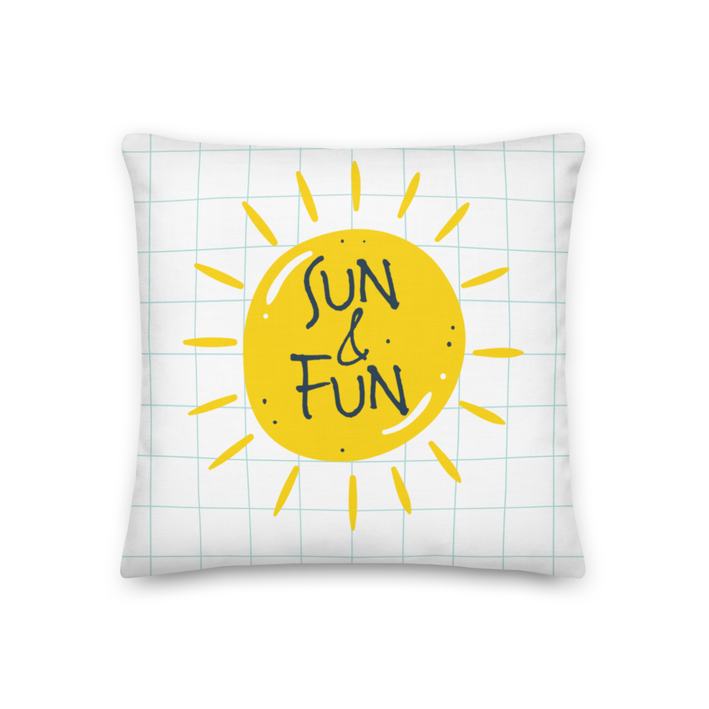 18″×18″ Sun & Fun Premium Pillow by Design Express