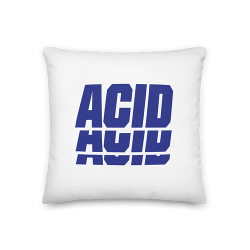 18″×18″ ACID Blue Premium Pillow by Design Express