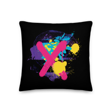 18″×18″ Abstract Series 01 Premium Square Pillow Black by Design Express