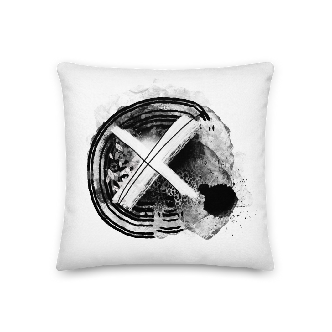 18″×18″ Experience Illustration Series Premium Pillow by Design Express