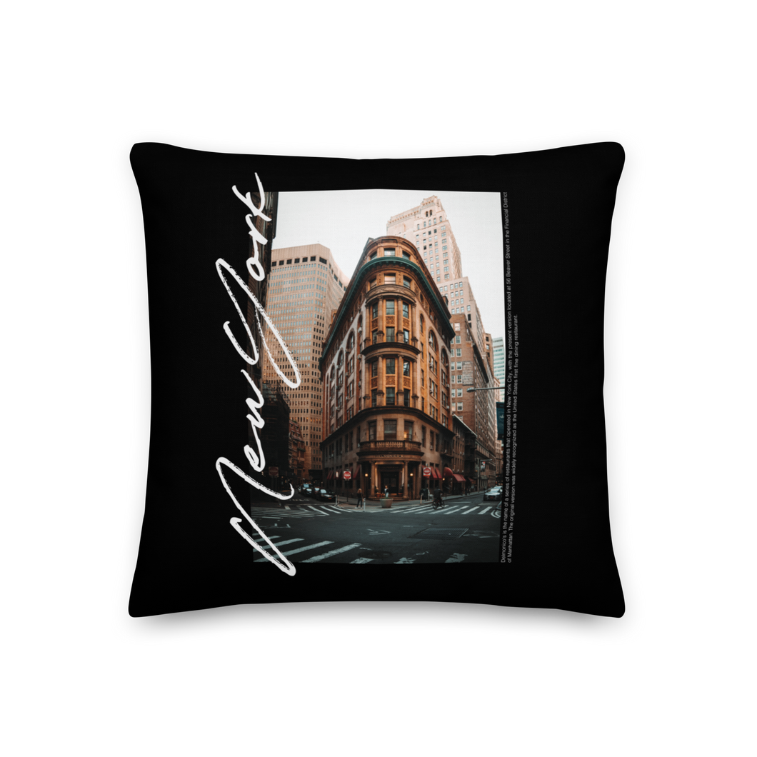 18″×18″ Delmonico's New York Premium Pillow by Design Express