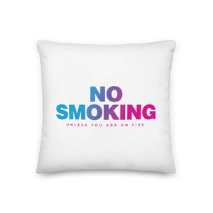 18″×18″ No Smoking Premium Pillow by Design Express