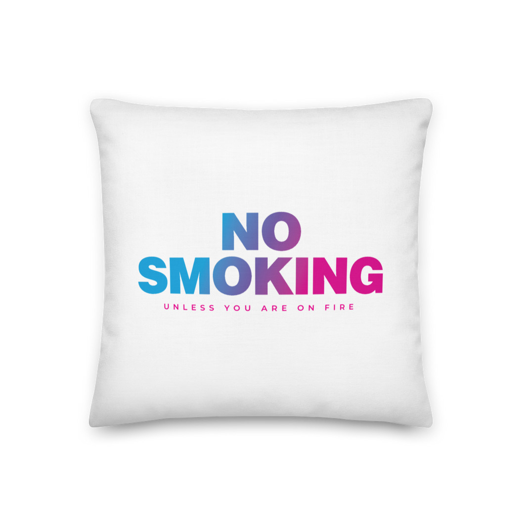 18″×18″ No Smoking Premium Pillow by Design Express