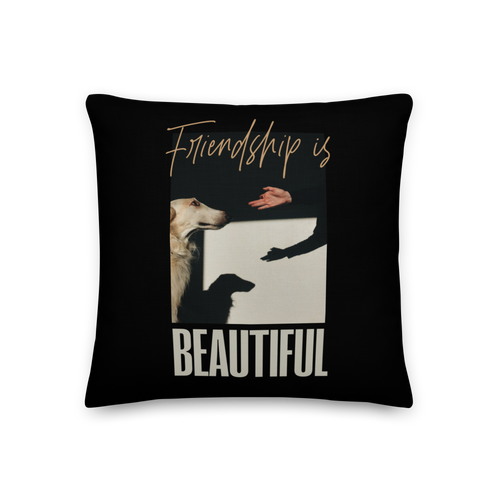 18″×18″ Friendship is Beautiful Premium Pillow by Design Express