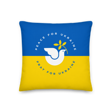 18″×18″ Peace For Ukraine Premium Pillow by Design Express