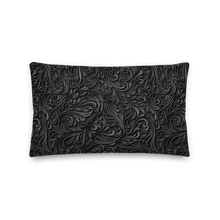 3D Black Ornament Pattern Premium Pillow by Design Express