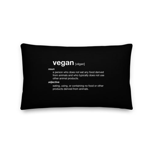 Vegan Dictionary Premium Pillow by Design Express