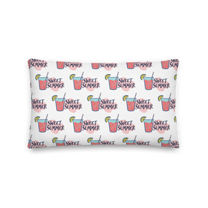 Drink Sweet Summer Premium Pillow by Design Express