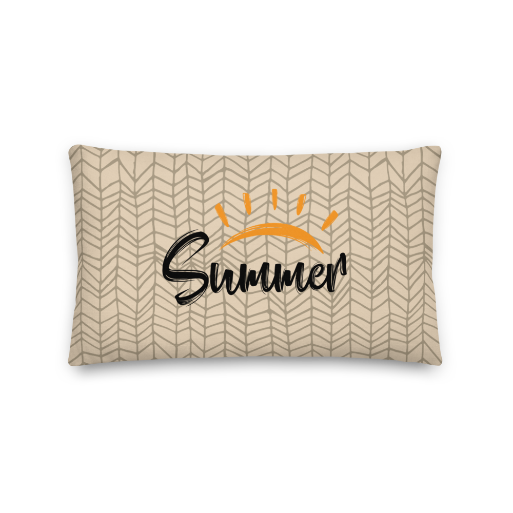 Default Title Summer Rectangle Premium Pillow by Design Express