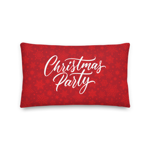 20″×12″ Christmas Party Premium Pillow by Design Express