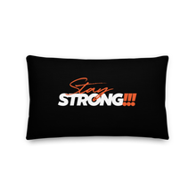 20″×12″ Stay Strong (Motivation) Premium Pillow by Design Express