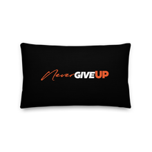 20″×12″ Never Give Up (Motivation) Premium Pillow by Design Express