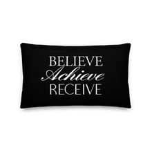 20″×12″ Believe Achieve Receieve Premium Pillow by Design Express