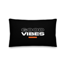 20″×12″ Good Vibes Text Premium Pillow by Design Express