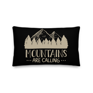 20″×12″ Mountains Are Calling Premium Pillow by Design Express