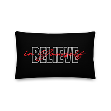 20″×12″ Believe in yourself Typography Premium Pillow by Design Express