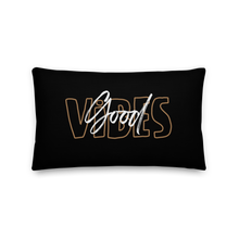 20″×12″ Good Vibes Typo Premium Pillow by Design Express