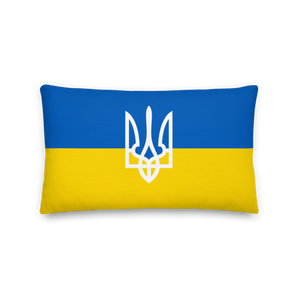 20″×12″ Ukraine Trident Premium Pillow by Design Express