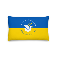 20″×12″ Peace For Ukraine Premium Pillow by Design Express