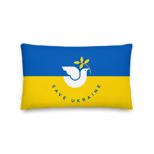 20″×12″ Save Ukraine Premium Pillow by Design Express