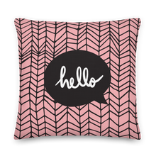 Hello Square Premium Pillow by Design Express