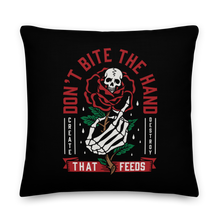 Don't Bite The Hand That Feeds Premium Pillow by Design Express