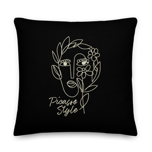 Picasso Line Style Square Premium Pillow by Design Express