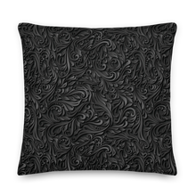 3D Black Ornament Pattern Premium Pillow by Design Express