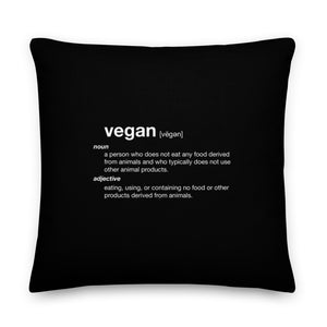 Vegan Dictionary Premium Pillow by Design Express