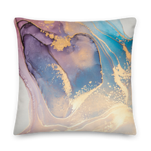 Soft Marble Liquid ink Art Full Print Premium Pillow by Design Express