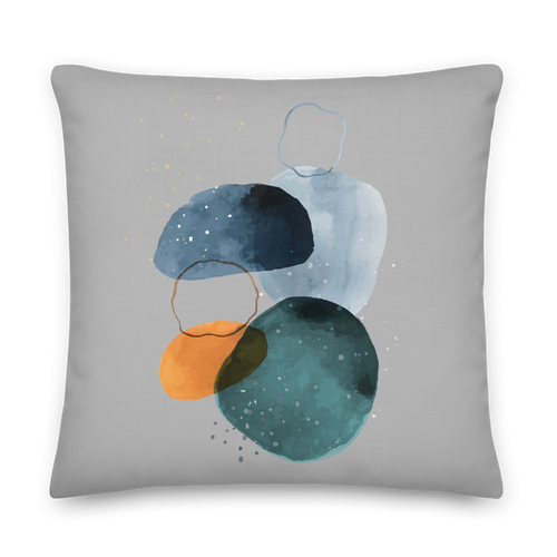 22×22 Peace Abstract Art Premium Pillow by Design Express