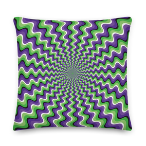 22″×22″ Optical Illusion Premium Pillow by Design Express
