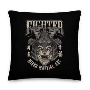 22″×22″ Fighter Martial Art Premium Pillow by Design Express