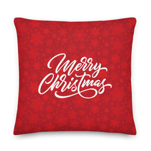 22″×22″ Merry Christmas Premium Pillow by Design Express