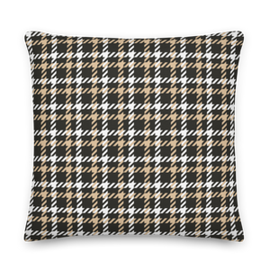 22″×22″ Houndstooth Small Pattern Premium Pillow by Design Express