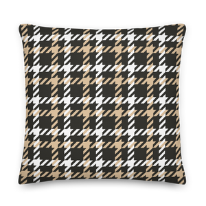 22″×22″ Houndstooth Large Pattern Premium Pillow by Design Express