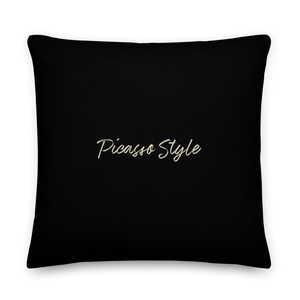 22″×22″ Picasso Line Style Square Premium Pillow by Design Express