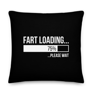 22″×22″ Fart Loading (Funny) Premium Pillow by Design Express