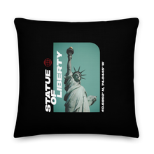 22″×22″ Statue of Liberty Premium Square Pillow by Design Express