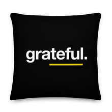 22″×22″ Grateful (Sans) Premium Pillow by Design Express