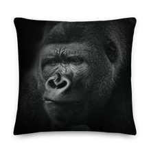 22″×22″ Mountain Gorillas Premium Square Pillow by Design Express