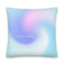 22″×22″ Choose Happy Premium Square Pillow by Design Express