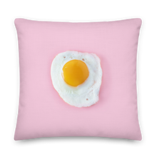 22″×22″ Pink Eggs Premium Square Pillow by Design Express